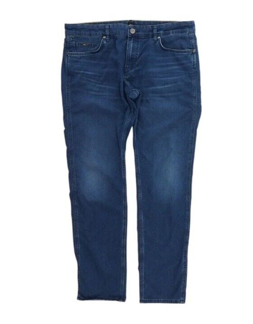 HUGO BOSS mens 38 x 32 blue denim jeans